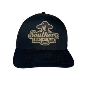 Richardson Trucker Hat Style Southern Seed & Feed Mens Black Snapback Hat